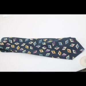 tIE 100% PES Carlo Margo made in Belgium diamond logo